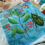 Green Beetle collage