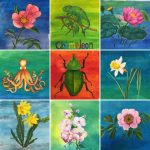 Painting with the Fresno fiber arts guild